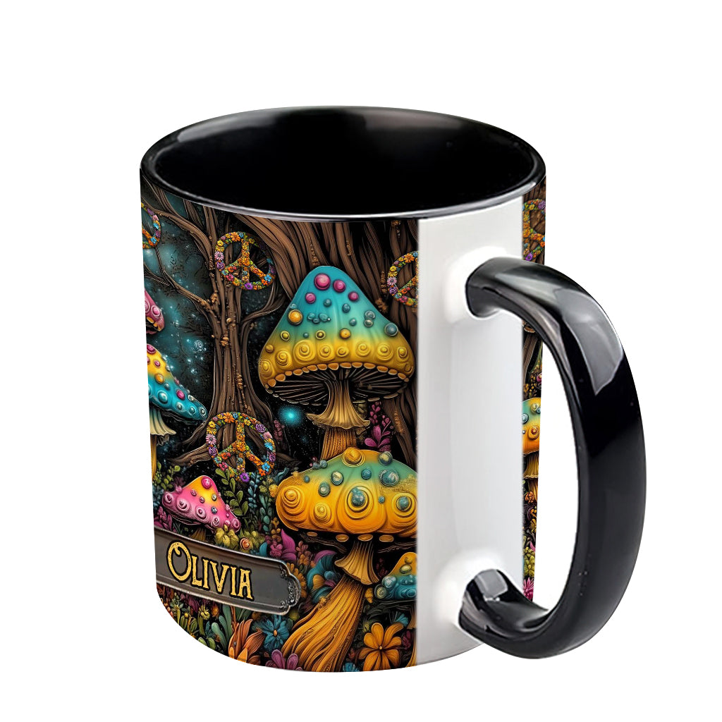 Magic Mushroom - Personalized Hippie Accent Mug
