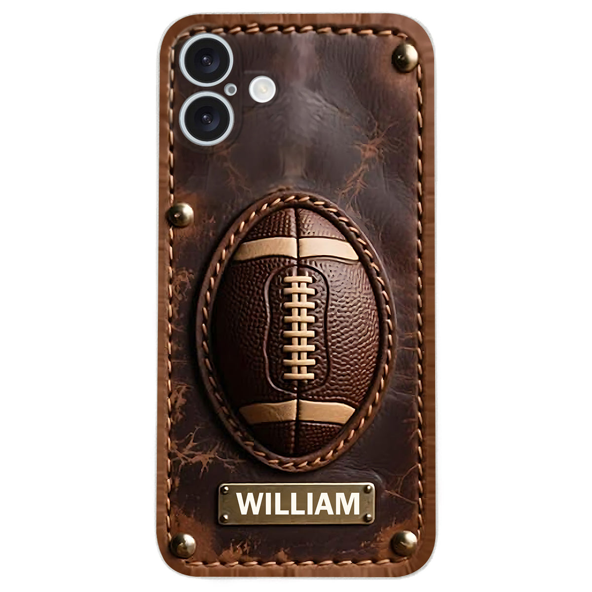 Gameday - Personalized Football Leather Phone Case