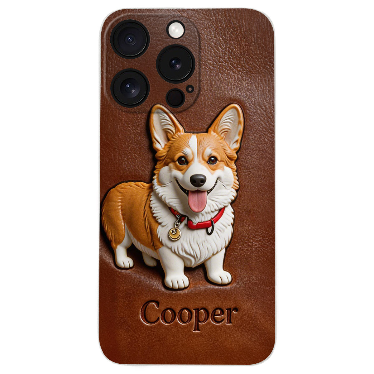 Custom Any Photo - Personalized Dog Leather Phone Case