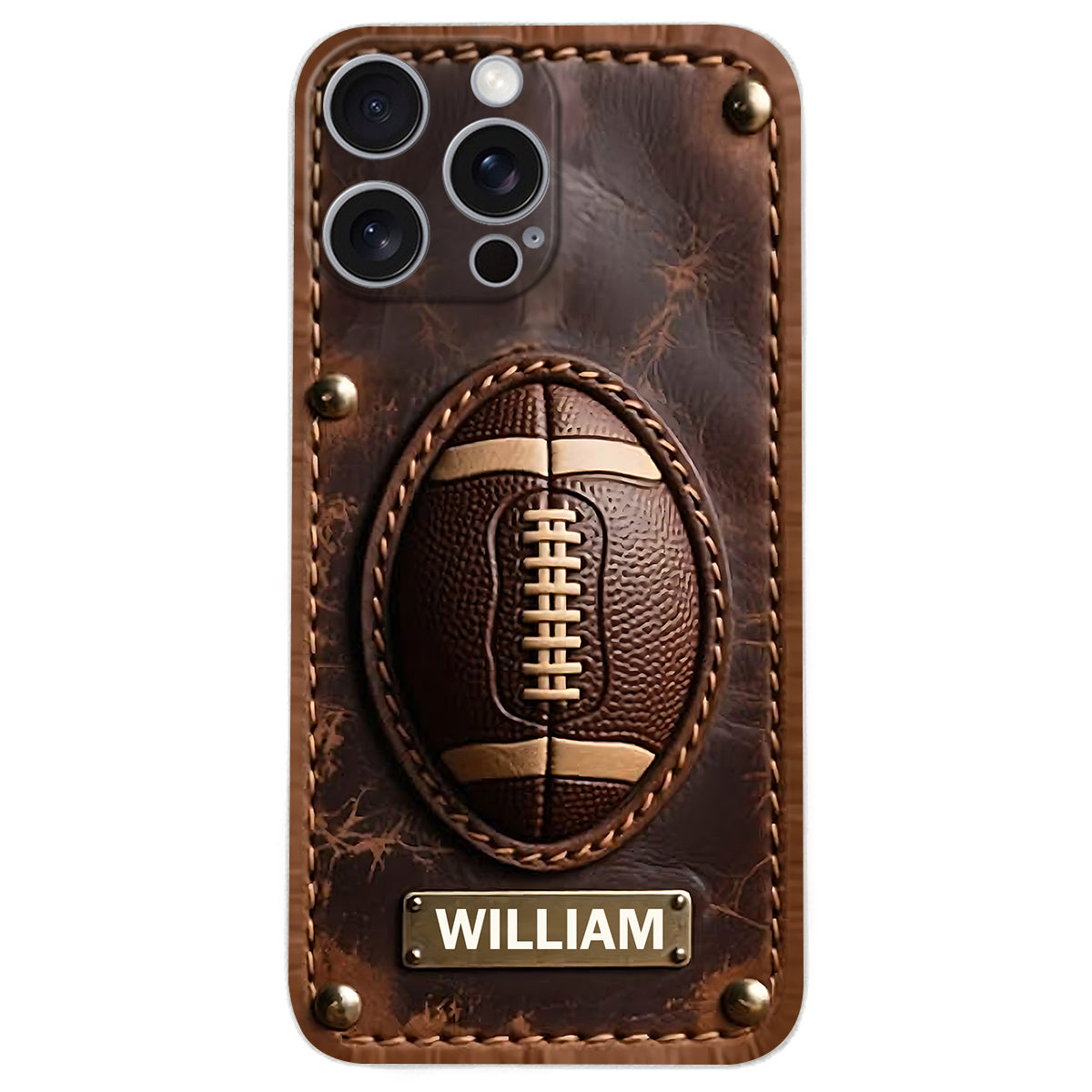Gameday - Personalized Football Leather Phone Case