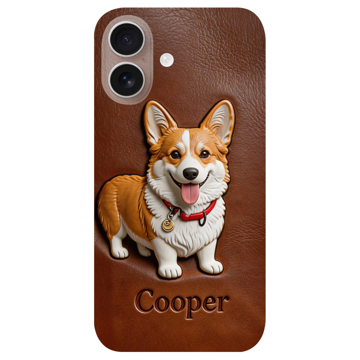 Custom Any Photo - Personalized Dog Leather Phone Case