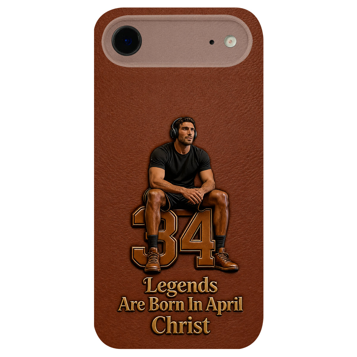 Happy Birthday Legends - Personalized Birthday 3D Embossed Leather Phone Case