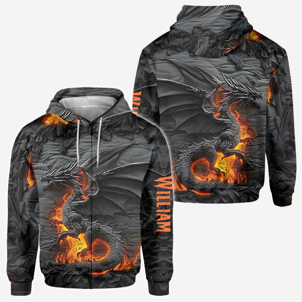T-shirt personnalisé Dragon de Feu - Motif Dragon intégral