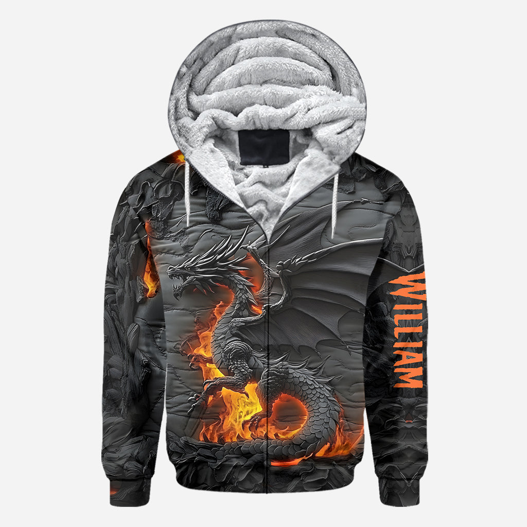 T-shirt personnalisé Dragon de Feu - Motif Dragon intégral