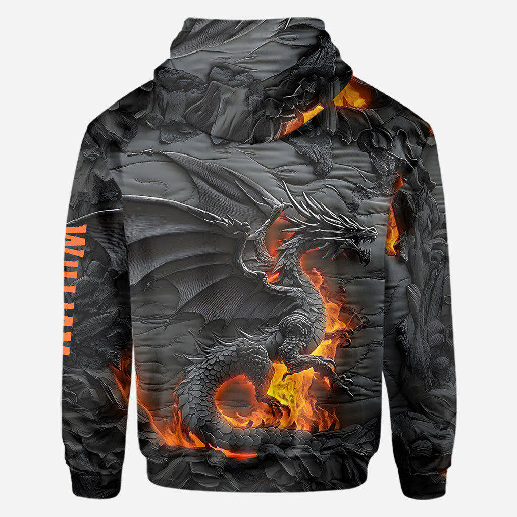 T-shirt personnalisé Dragon de Feu - Motif Dragon intégral