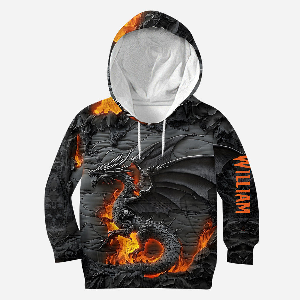 T-shirt personnalisé Dragon de Feu - Motif Dragon intégral