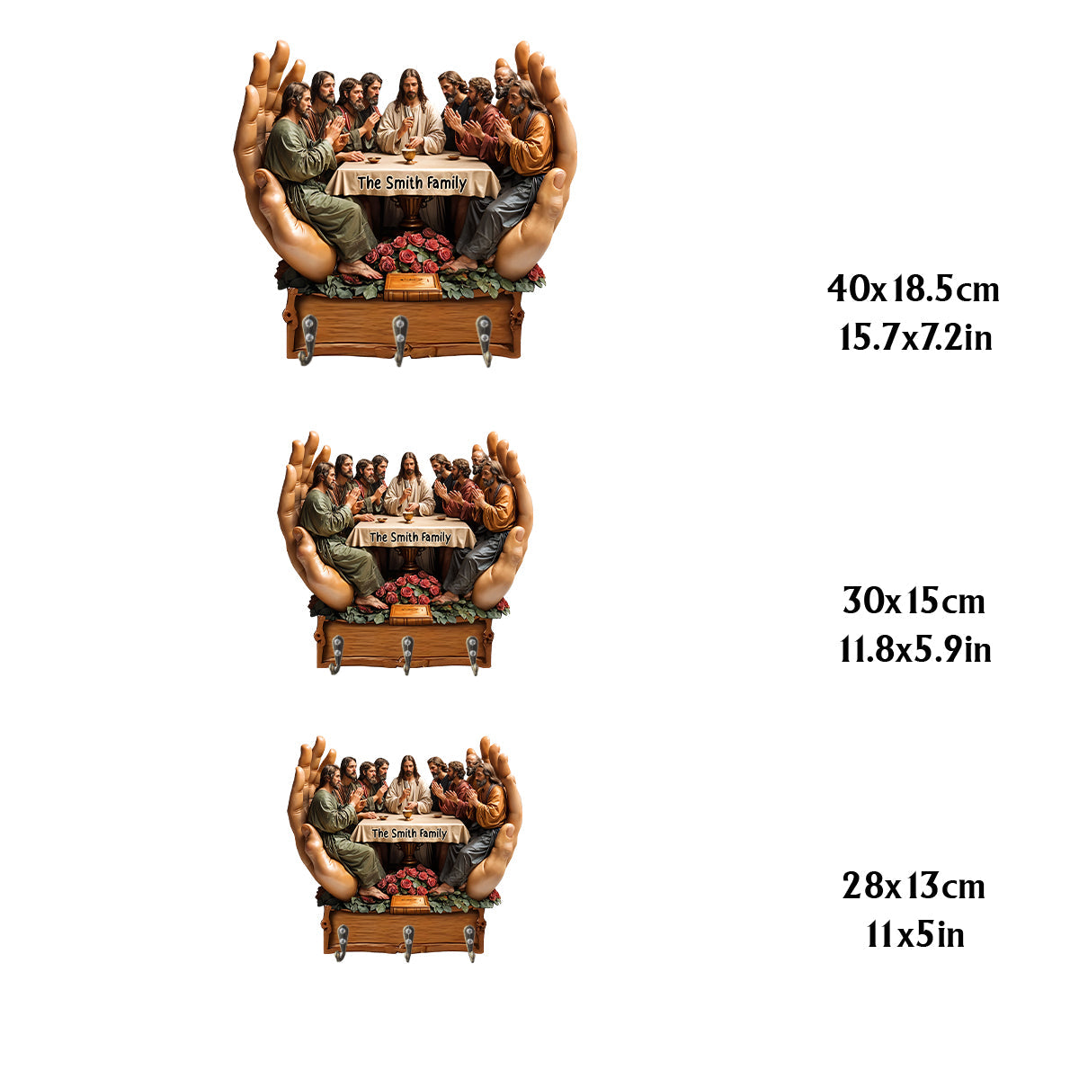 Believer - Personalized Christian Custom Shaped Key Rack