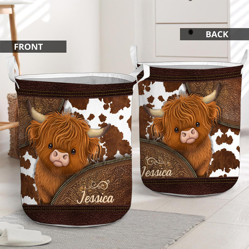 Love Highland Cows - Personalized Storage Basket