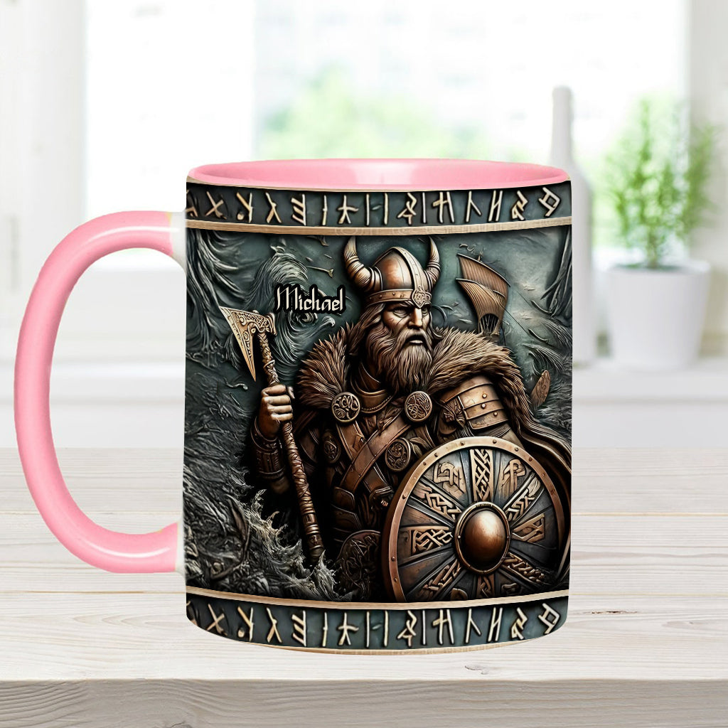 Viking Warrior - Personalized Viking Accent Mug