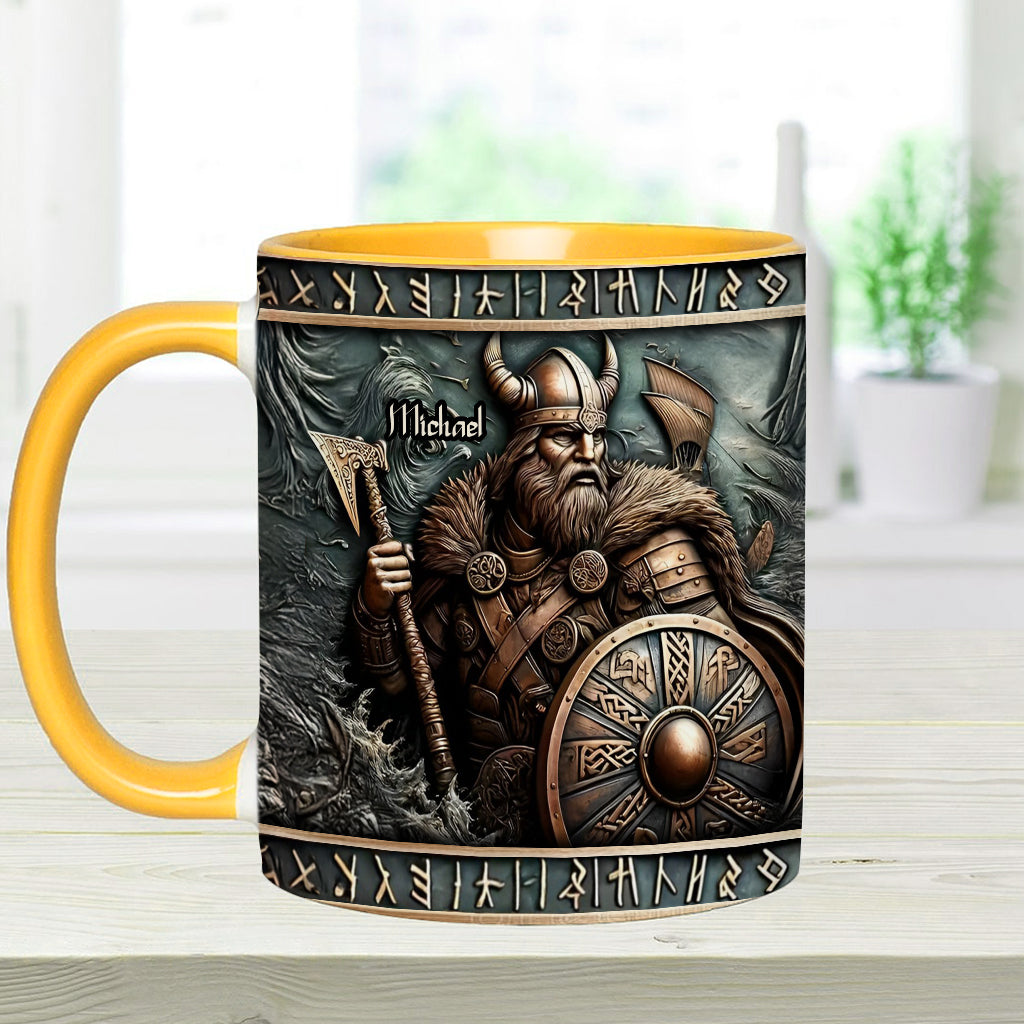 Viking Warrior - Personalized Viking Accent Mug