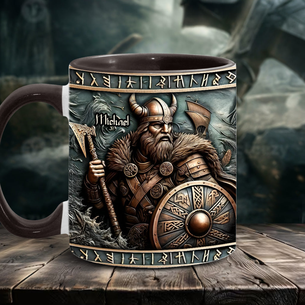 Viking Warrior - Personalized Viking Accent Mug