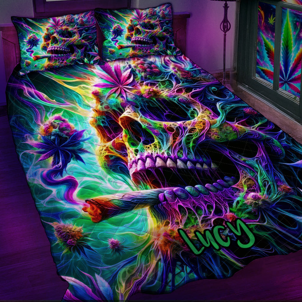 Dope Soul – Personalisiertes Weed-Quilt-Set
