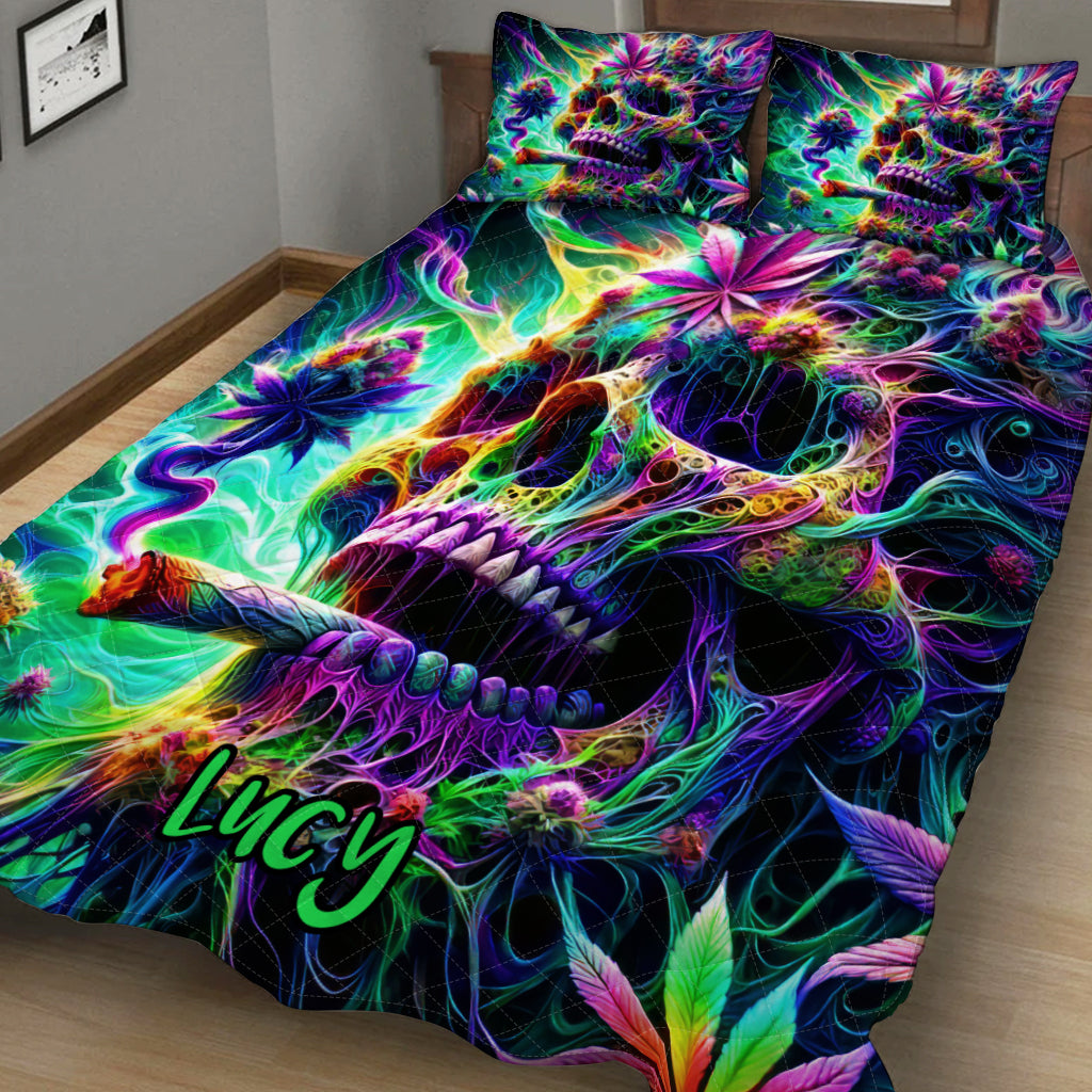 Dope Soul – Personalisiertes Weed-Quilt-Set