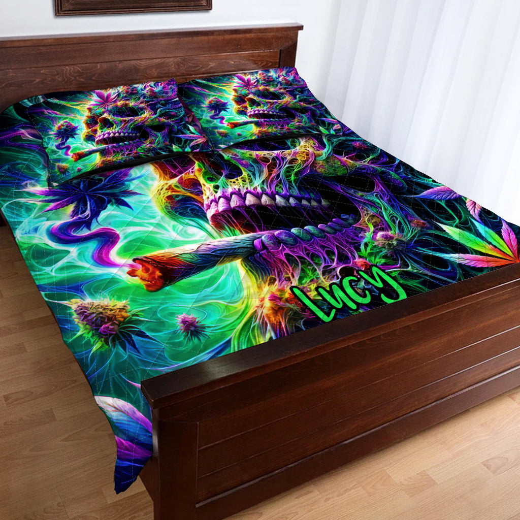 Dope Soul – Personalisiertes Weed-Quilt-Set