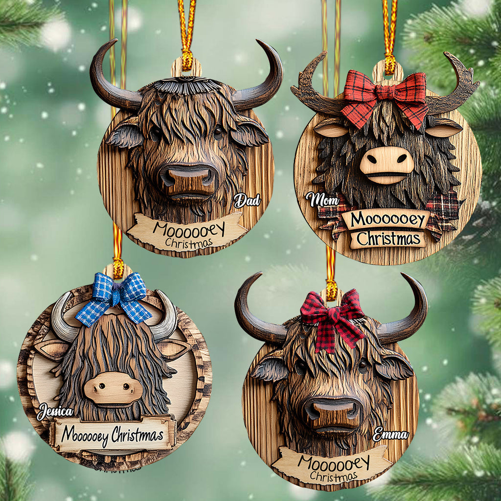 Noël mélancolique - Ornement familial personnalisé