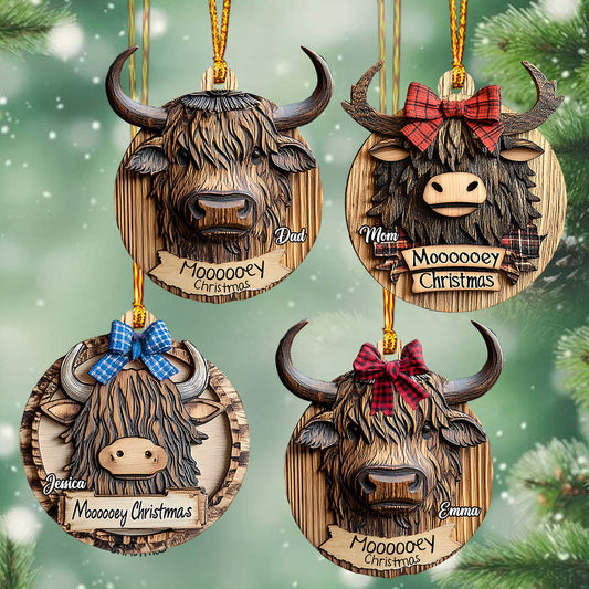 Noël mélancolique - Ornement familial personnalisé