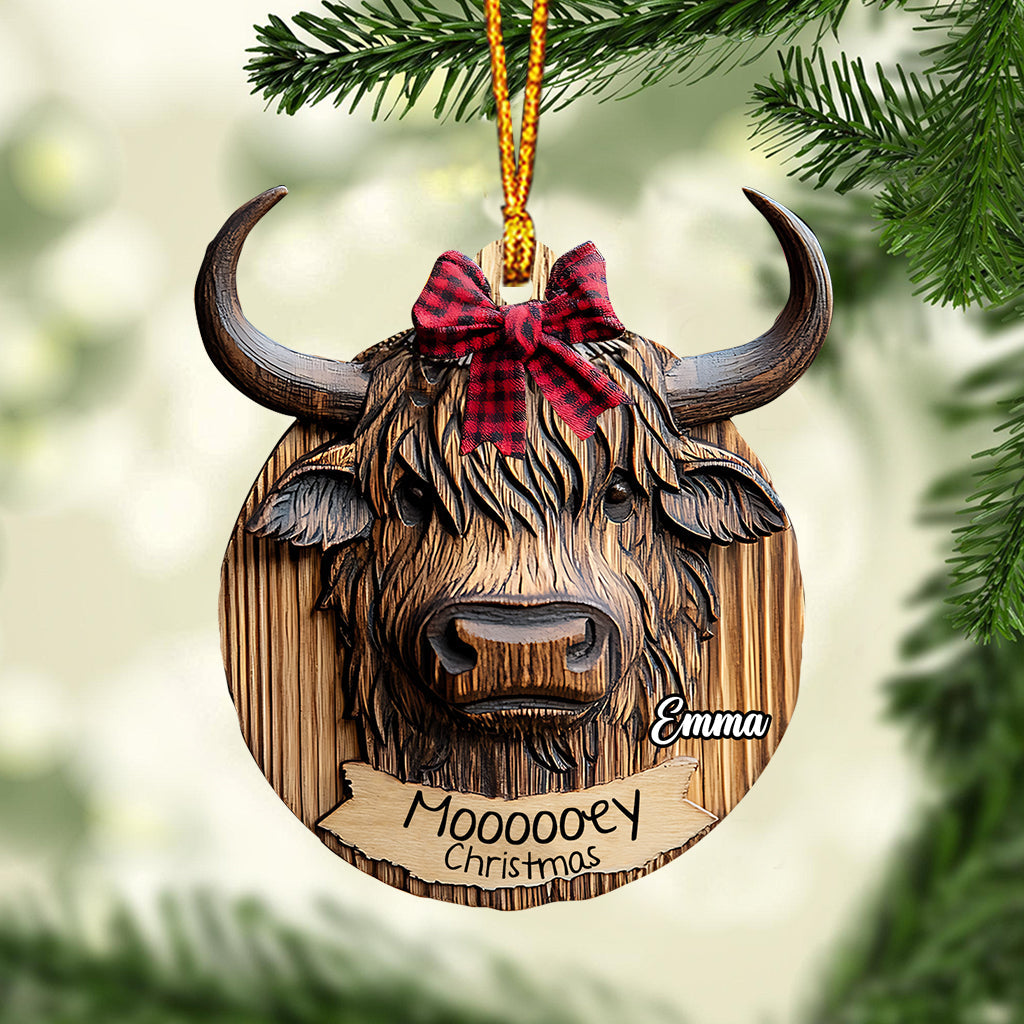 Noël mélancolique - Ornement familial personnalisé