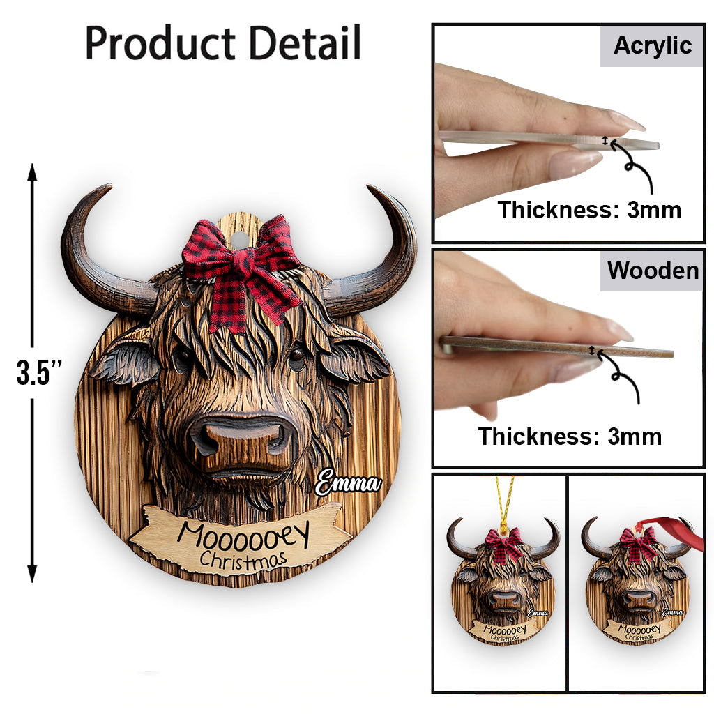 Noël mélancolique - Ornement familial personnalisé