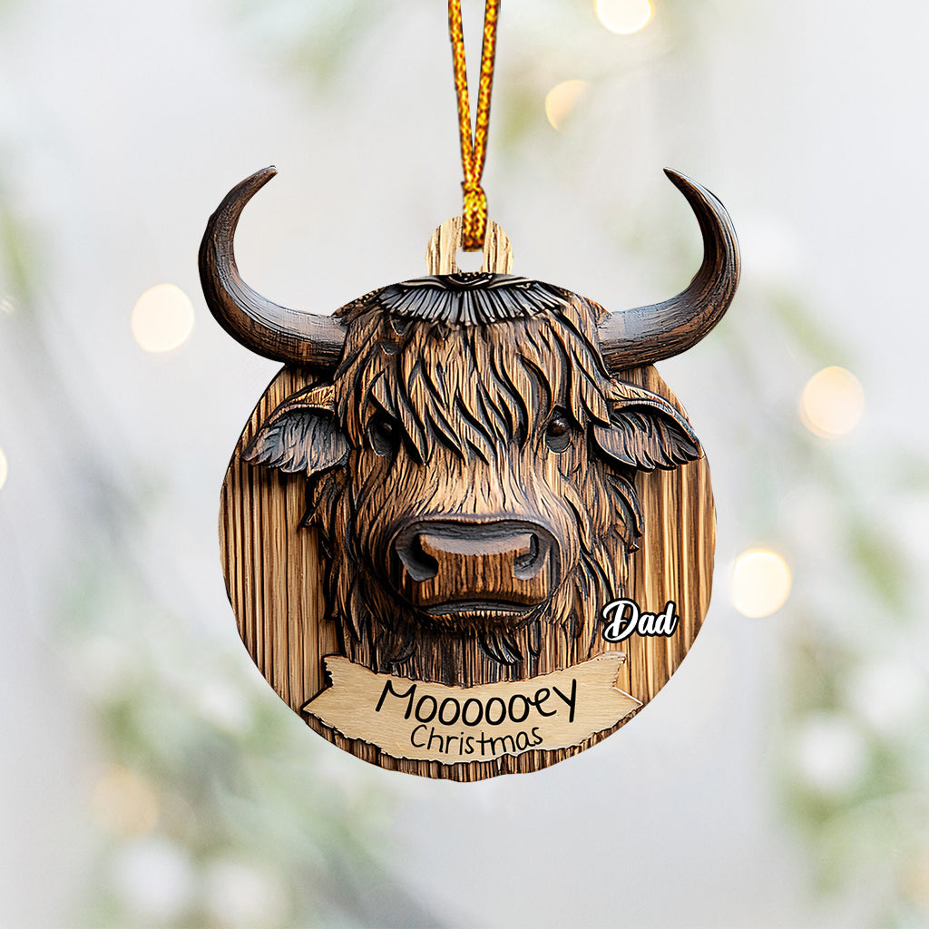 Noël mélancolique - Ornement familial personnalisé