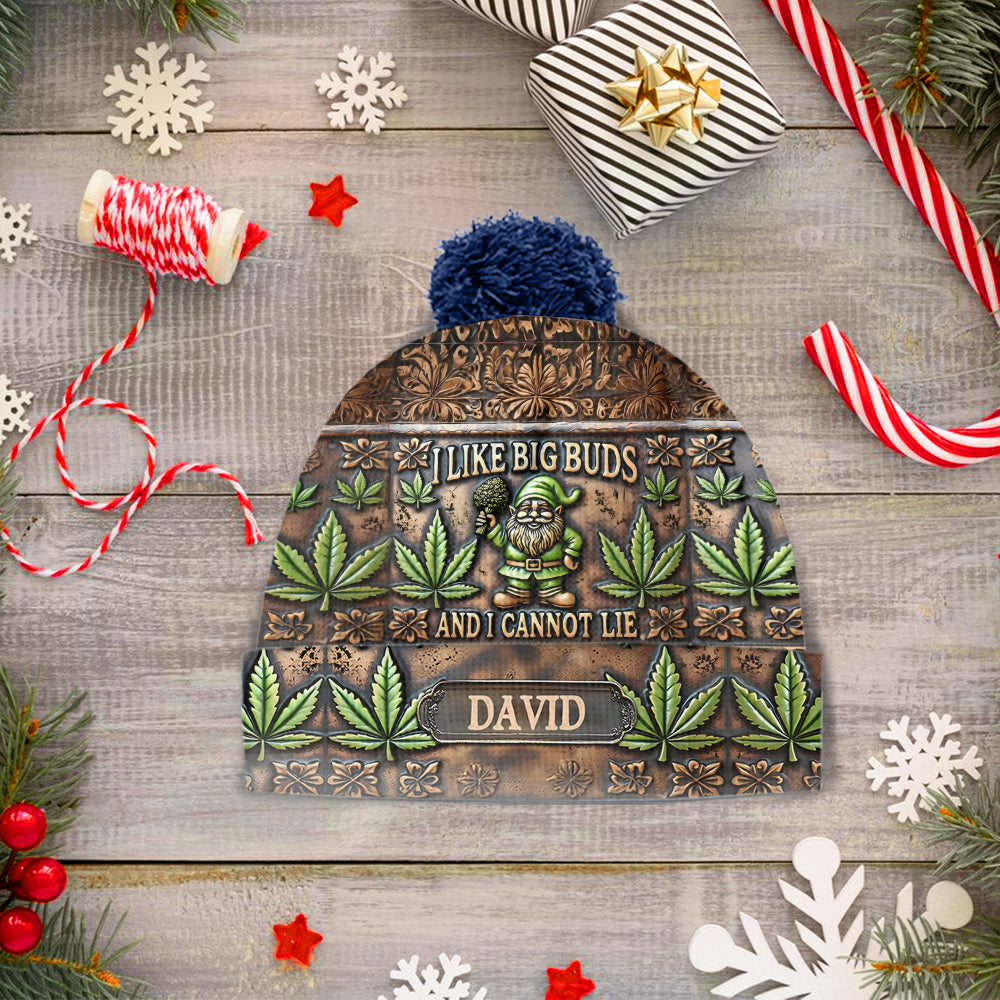 J'aime les grosses têtes - Bonnet personnalisé sur le thème du cannabis