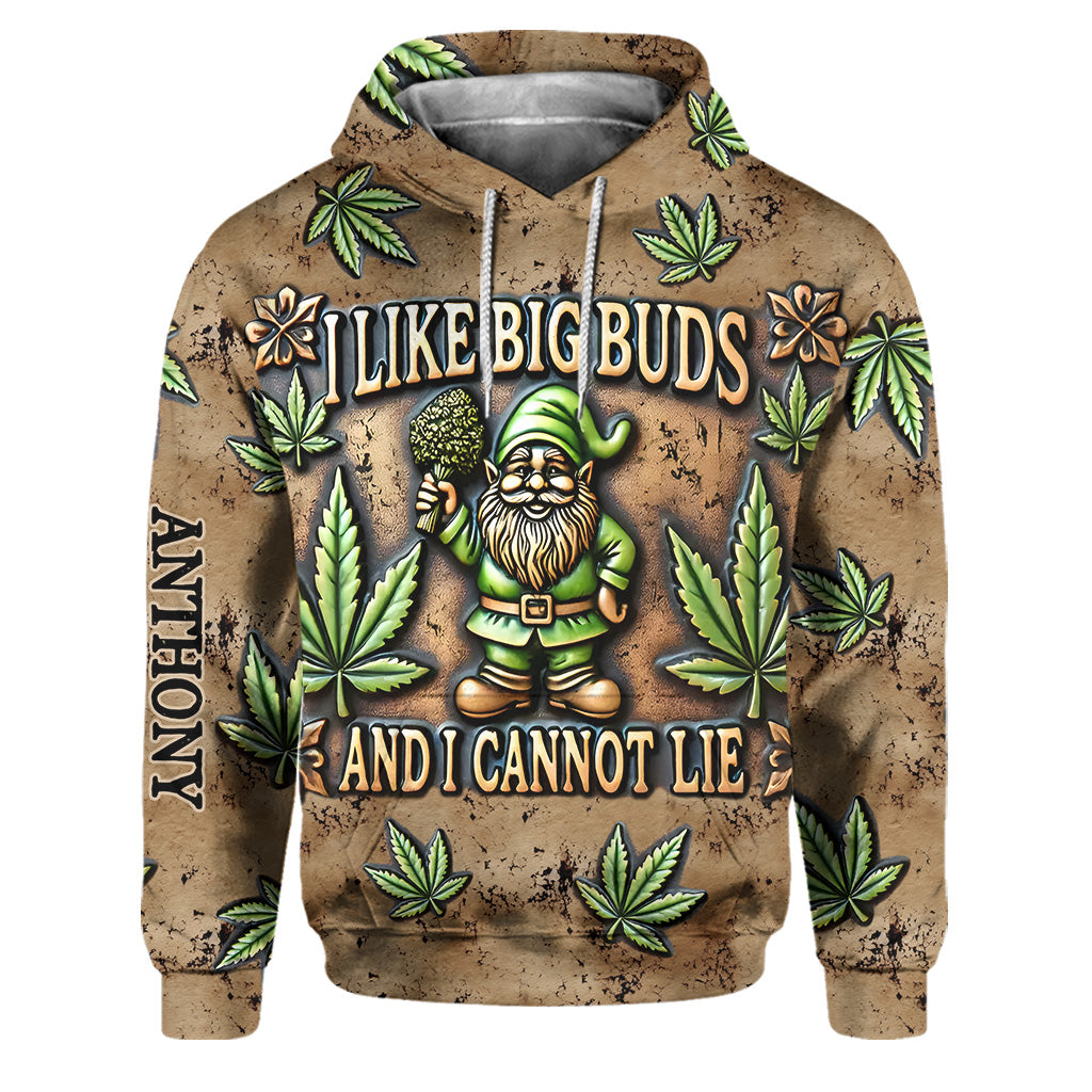 Ich mag große Buds – Personalisierter Weed-Hoodie und Jogginghose
