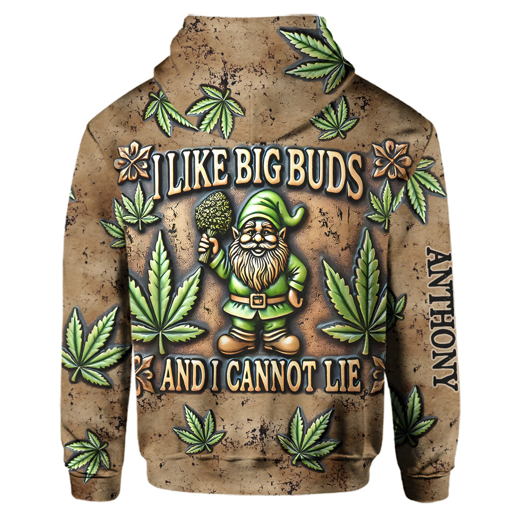 Ich mag große Buds – Personalisierter Weed-Hoodie und Jogginghose