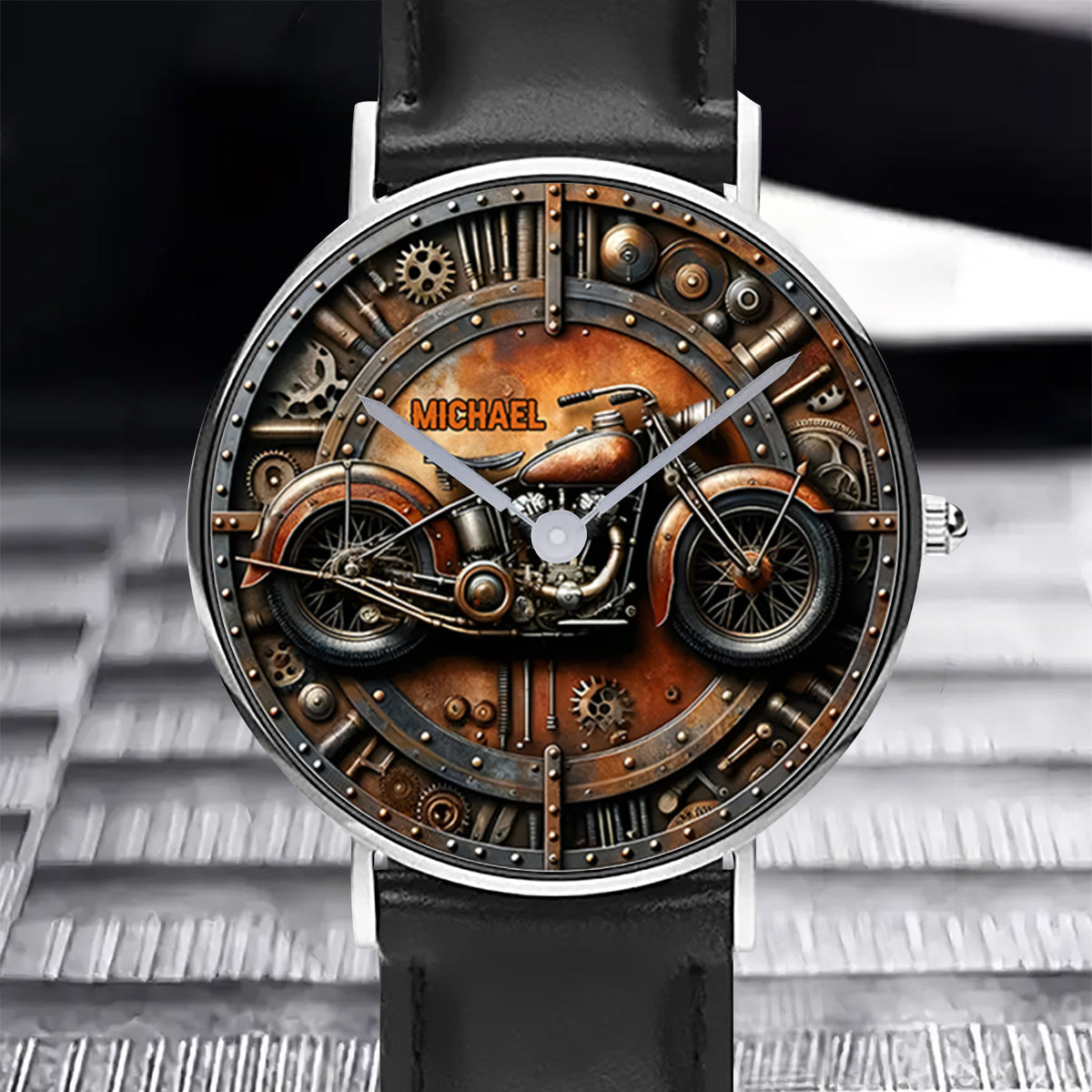 Time To Ride - Personalized Biker Hand Watch