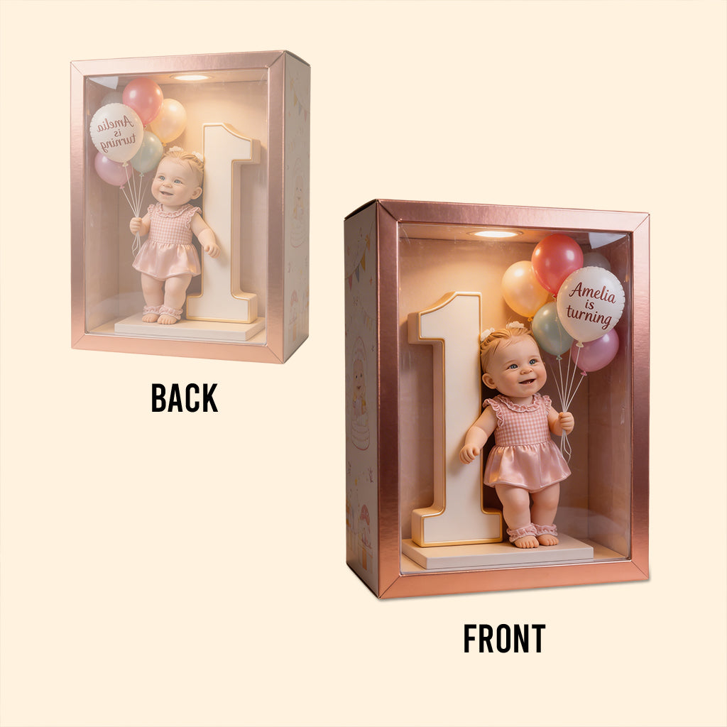 Elderly Gentleman 75th Birthday Custom Shaped Acrylic Plaque, Personalized Balloon Keepsake Gift for Dad or Grandpa