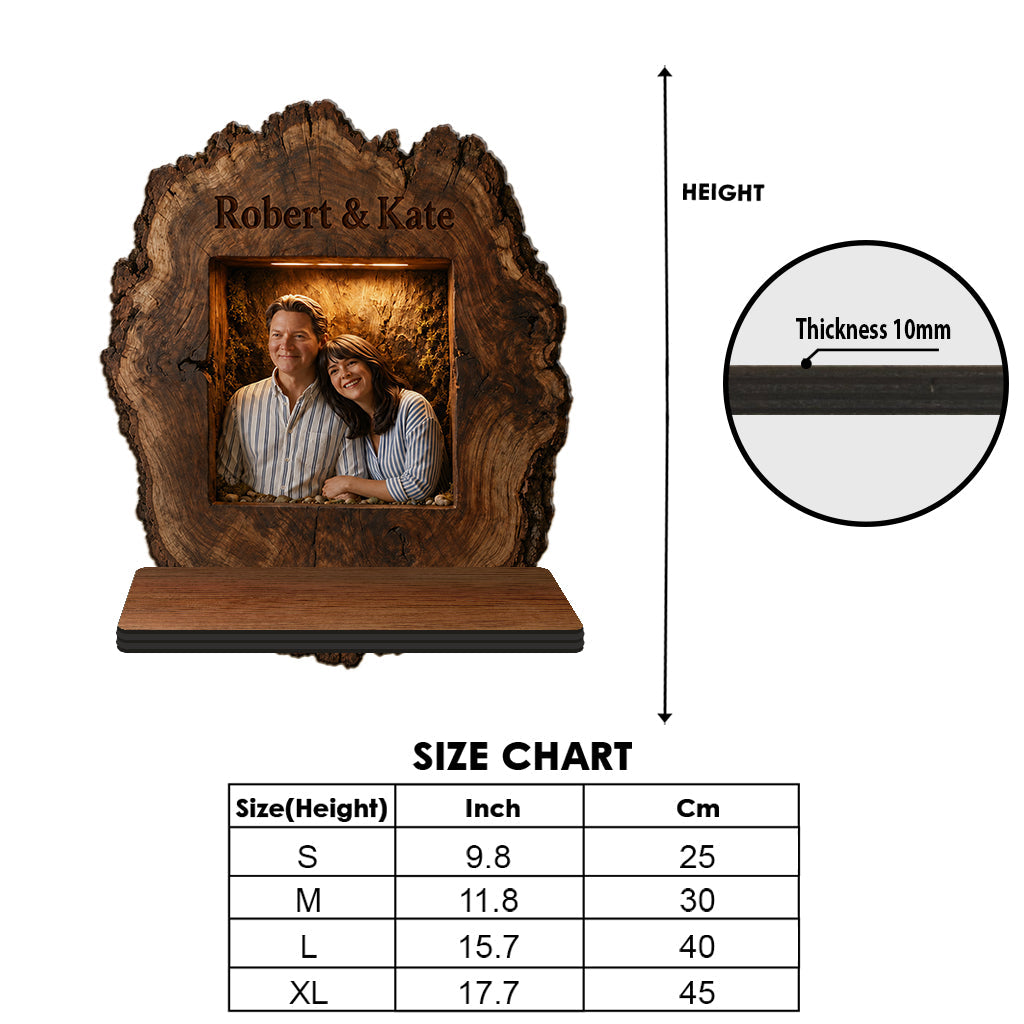 I'm Yours No Returns - Personalized Rustic Couple Wooden Floating Shelf Custom 3D Wall Art Romantic Home Decor Gift