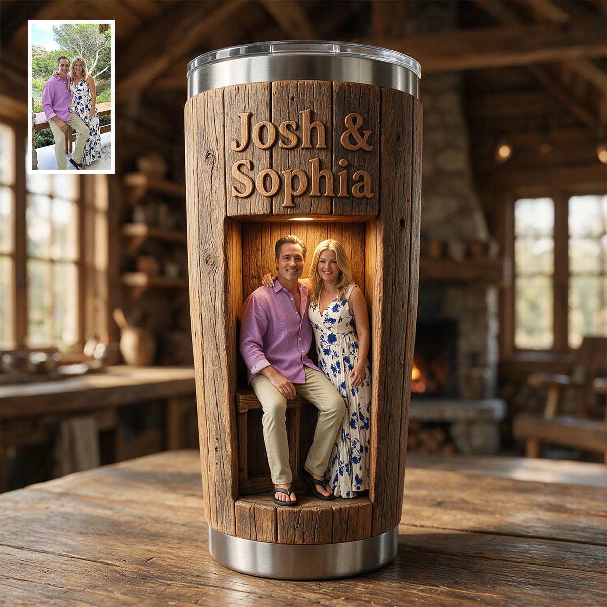 You & Me We Got This Personalized Young Couple Insulated Tumbler, Romantic Custom Anniversary Gift for Partners