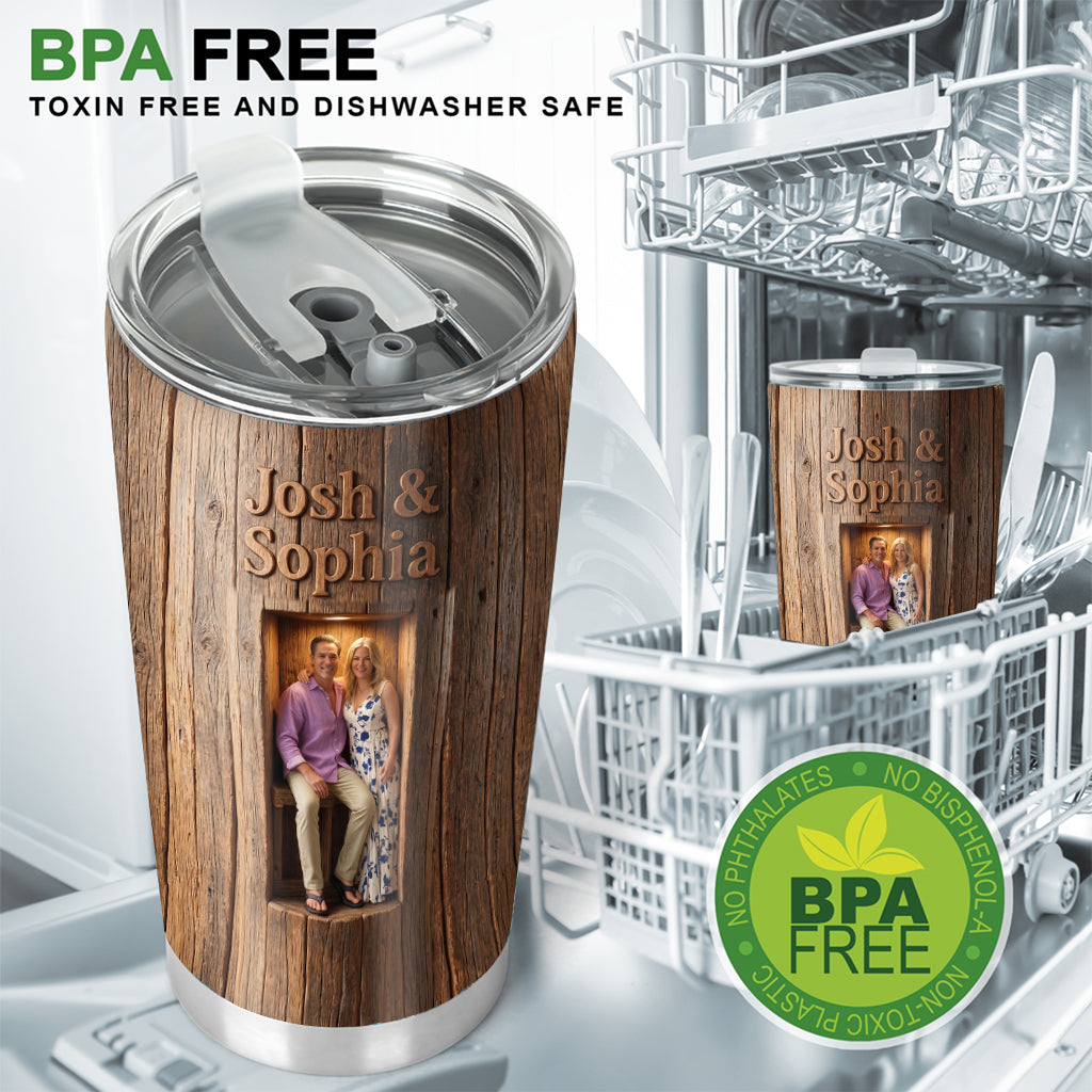 You & Me We Got This Personalized Young Couple Insulated Tumbler, Romantic Custom Anniversary Gift for Partners
