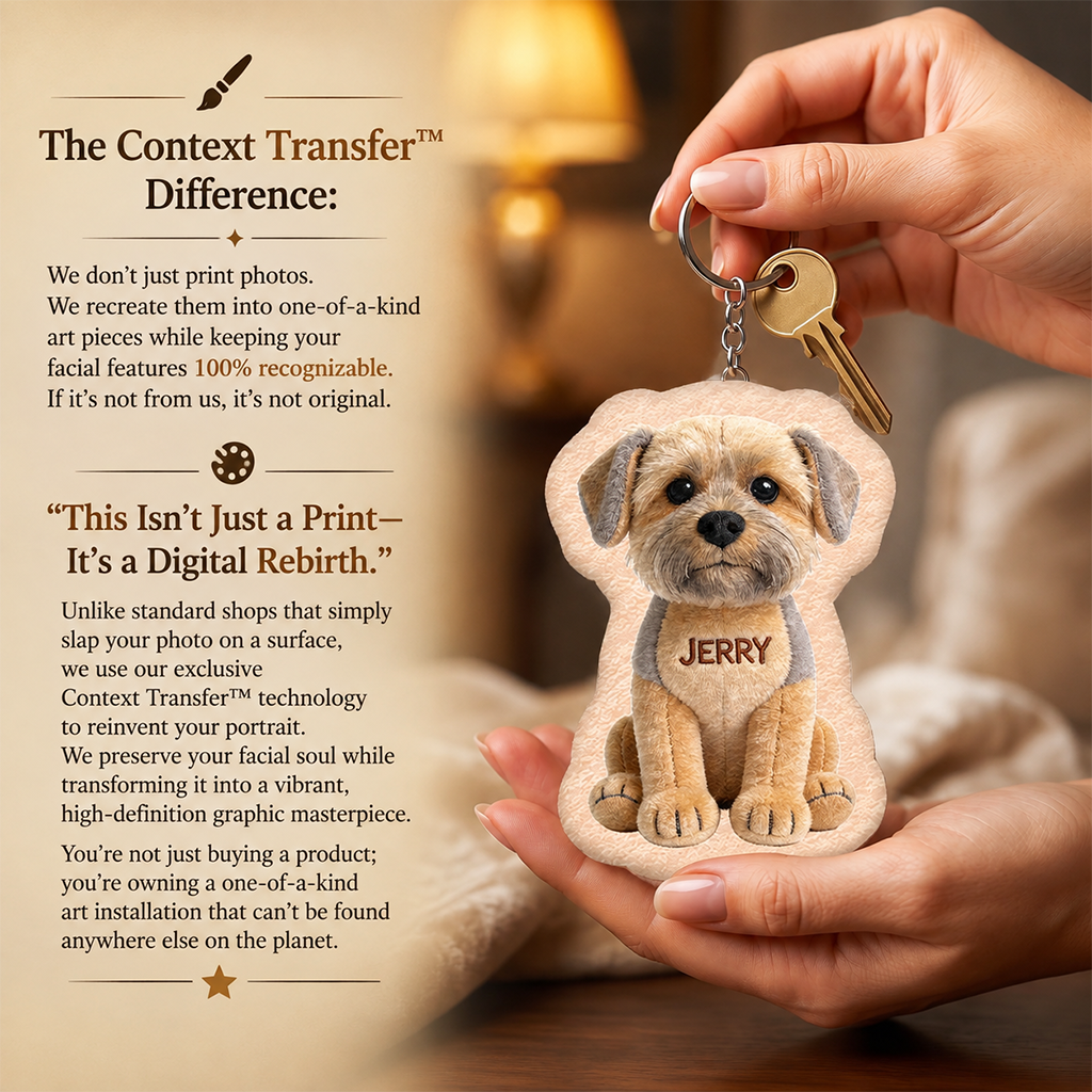 Always By My Side Personalized Sitting German Shepherd Plush Keychain, Custom Dog Lover Pet Keepsake Gift