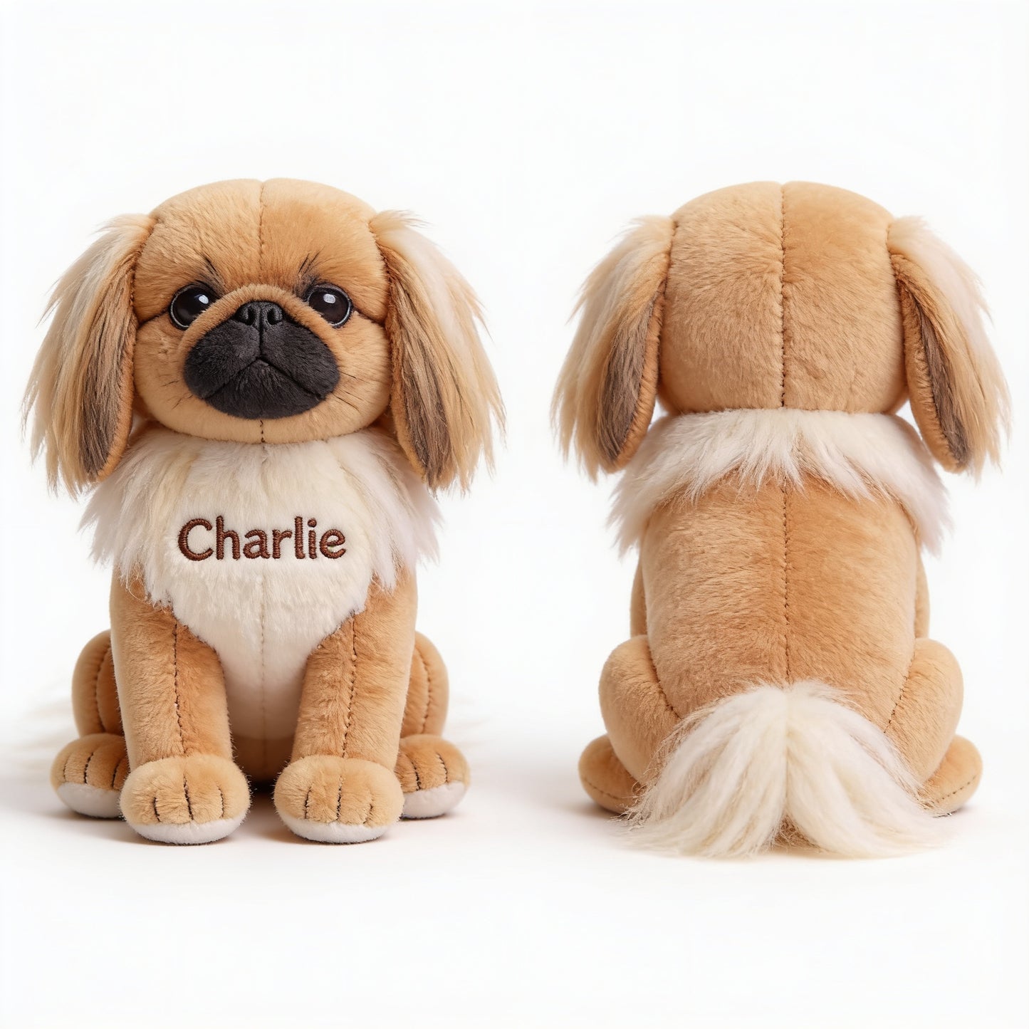 Personalized Fluffy Shih Tzu Plush Keychain - Custom Dog Lover Gift, Always By My Side Everyday Accessory