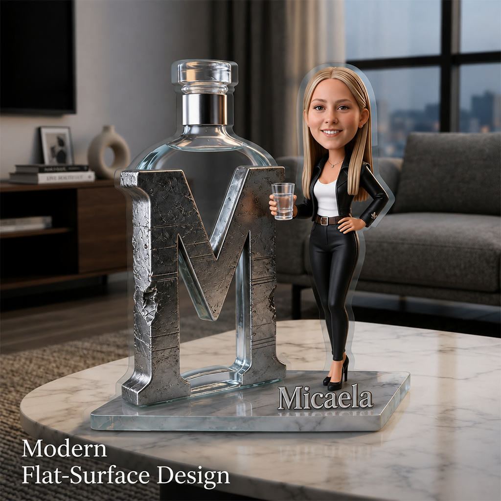 Personalized Wine Loving Latina Mom Custom Shaped Acrylic Plaque - Unique Home Bar Desk Decor Gift for Wine Enthusiast Mom