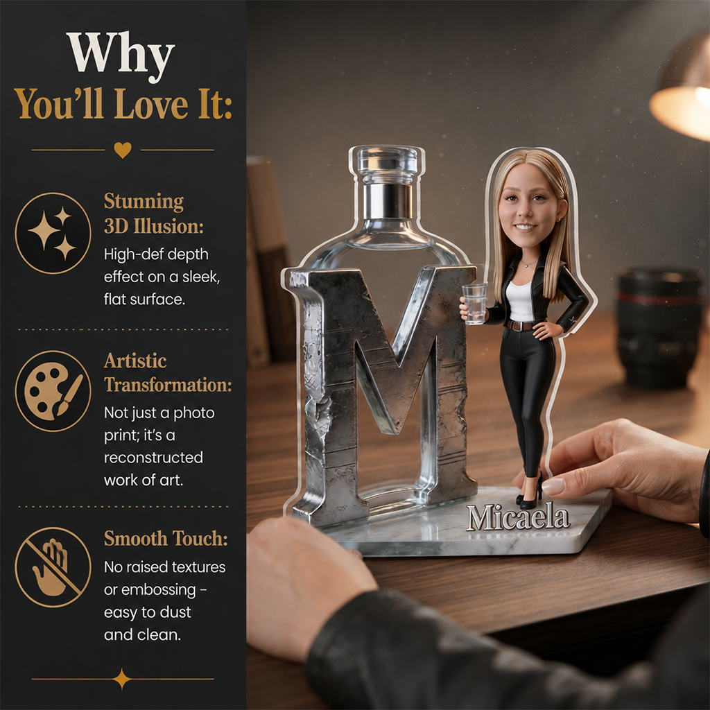 Personalized Wine Loving Senior Black Mom Custom Shaped Acrylic Plaque, Unique Mother's Day Gift for Wine Enthusiast Mom Home Desk Decor