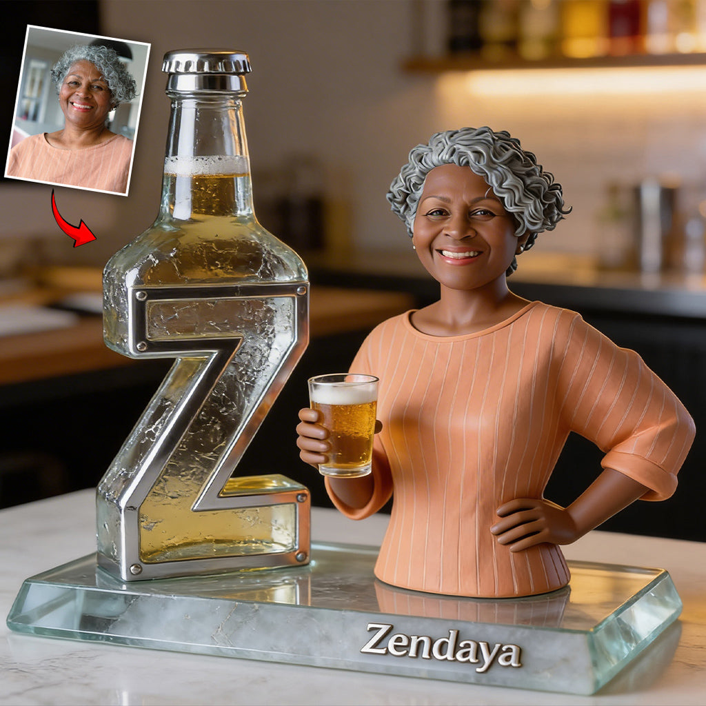 Personalized Wine Loving Latina Mom Custom Shaped Acrylic Plaque - Unique Home Bar Desk Decor Gift for Wine Enthusiast Mom