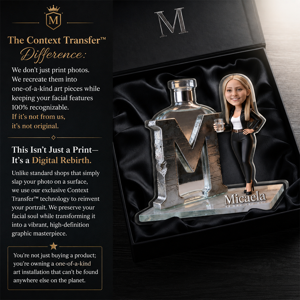 Personalized Wine Lover Custom Shaped Acrylic Plaque - Blonde Adult Woman with Wine Glass, Custom Name Home Bar Decor Gift