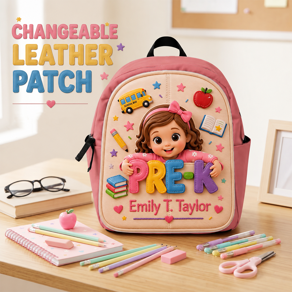Personalized 3D Curly Haired Little Latina Boy Backpack, Cute Pre-K Back To School Gift For Preschool Kids