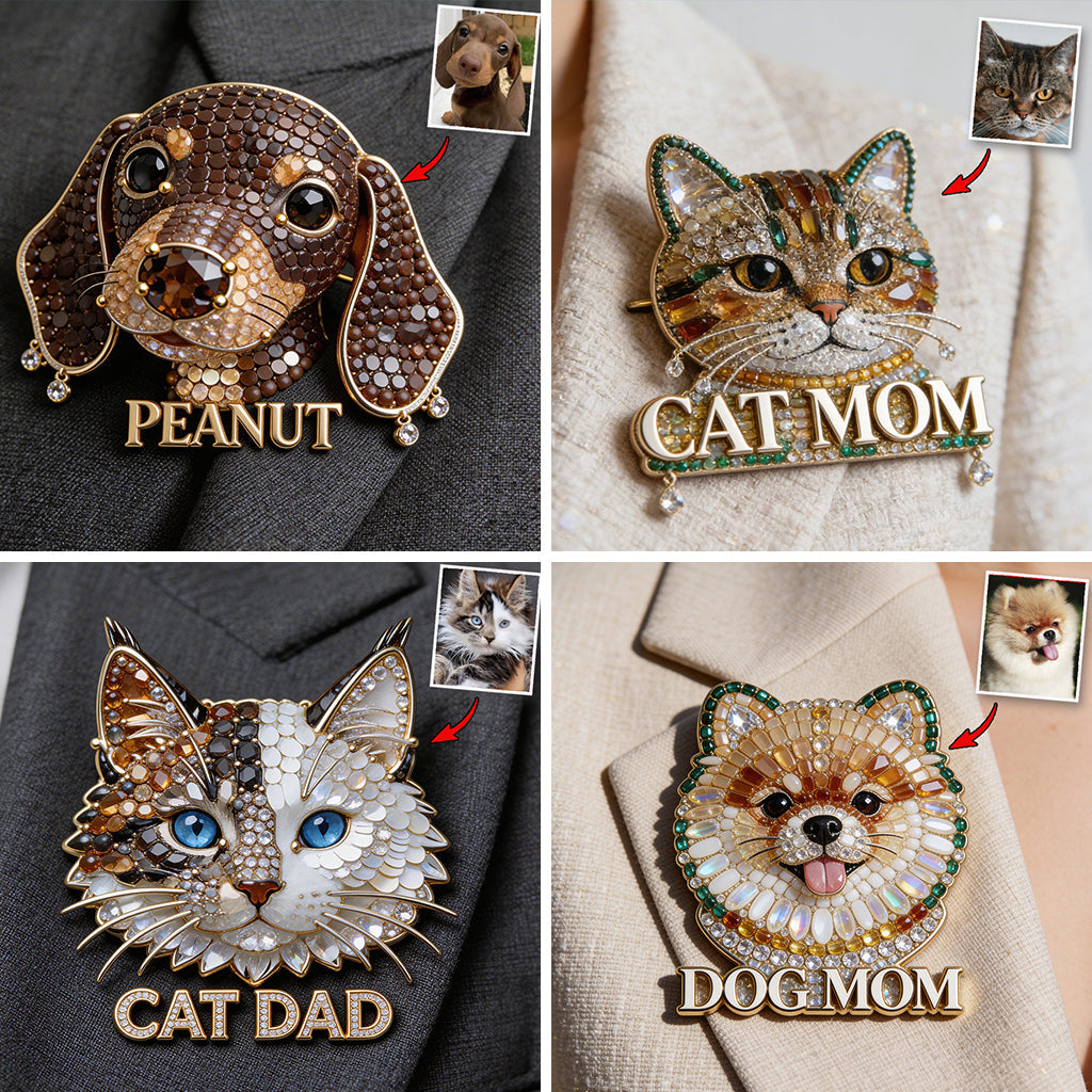 Personalized Sparkling Welsh Corgi Pin, Custom Name Dog Brooch, Unique Gift for Corgi Lovers and Pet Owners