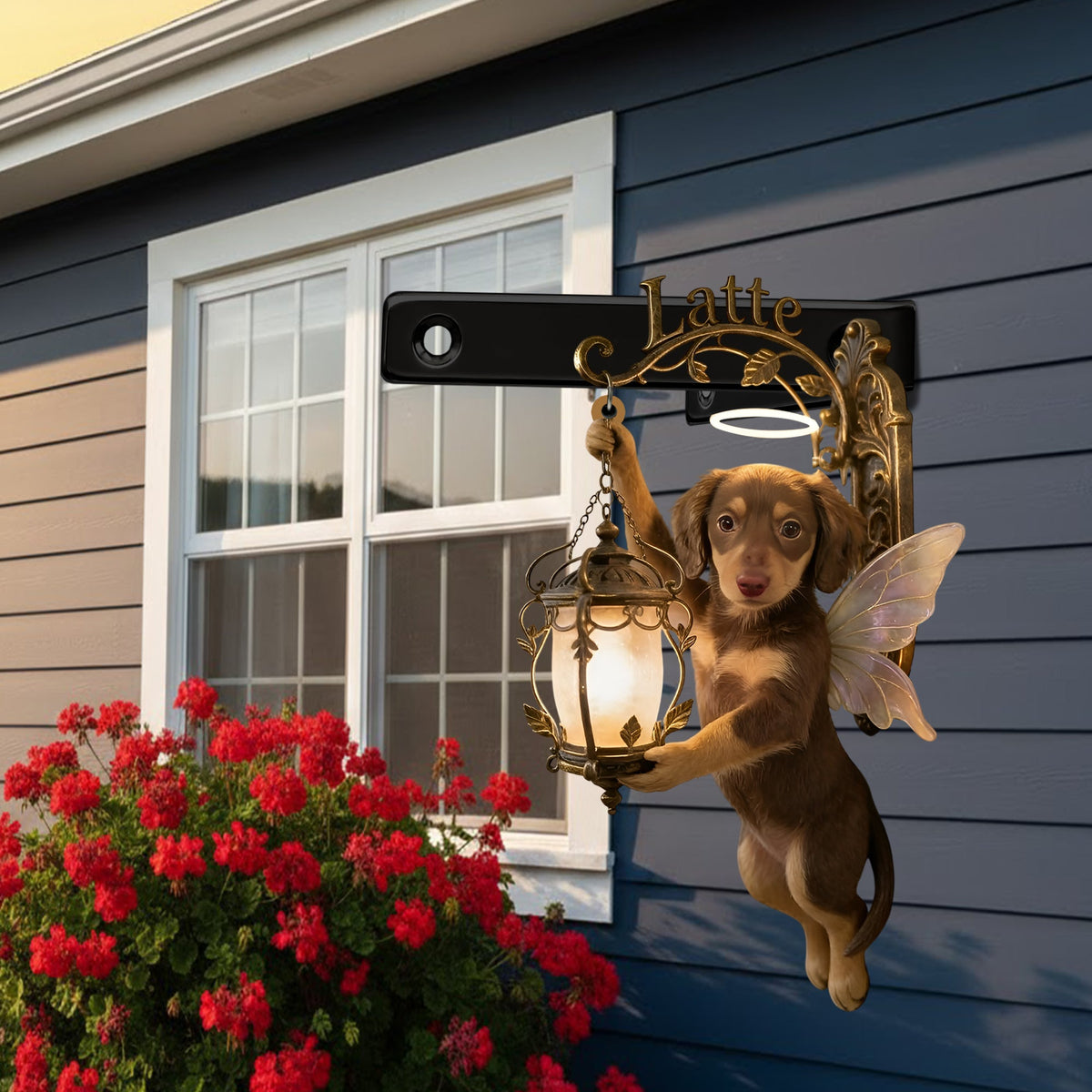 Personalized Angel Welsh Corgi Wooden Wall Mount Sign - Custom Pet Decor Gift for Corgi Dog Lovers