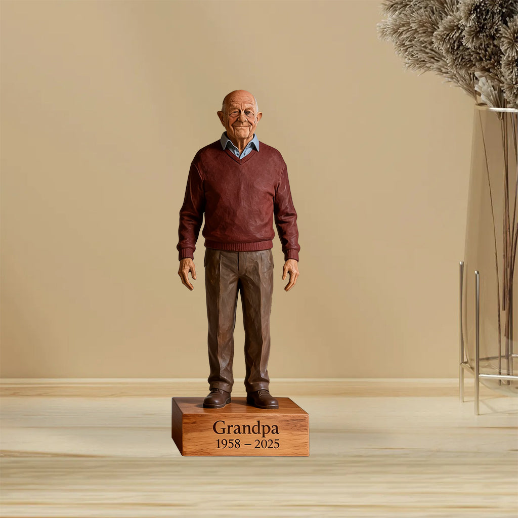 Custom Personalized Older Latina Man Memorial Shaped Acrylic Plaque, Heartfelt Remembrance Keepsake Gift for Loved Ones