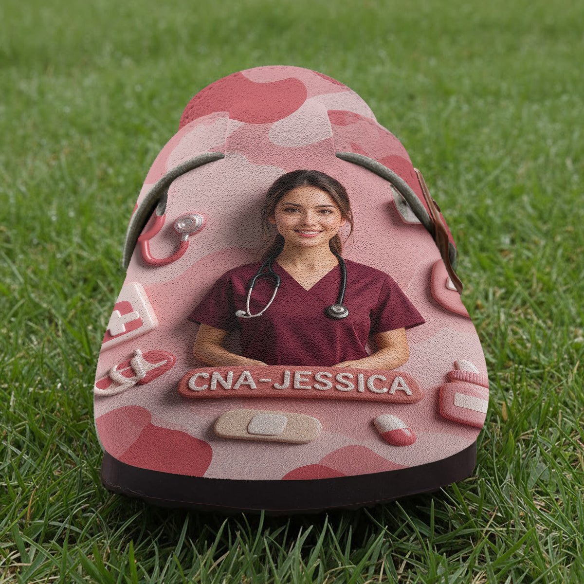 Personalized Latina Doctor Arch Support Clogs - Custom Medical Work Footwear, Perfect Gift for Physicians and Healthcare Workers