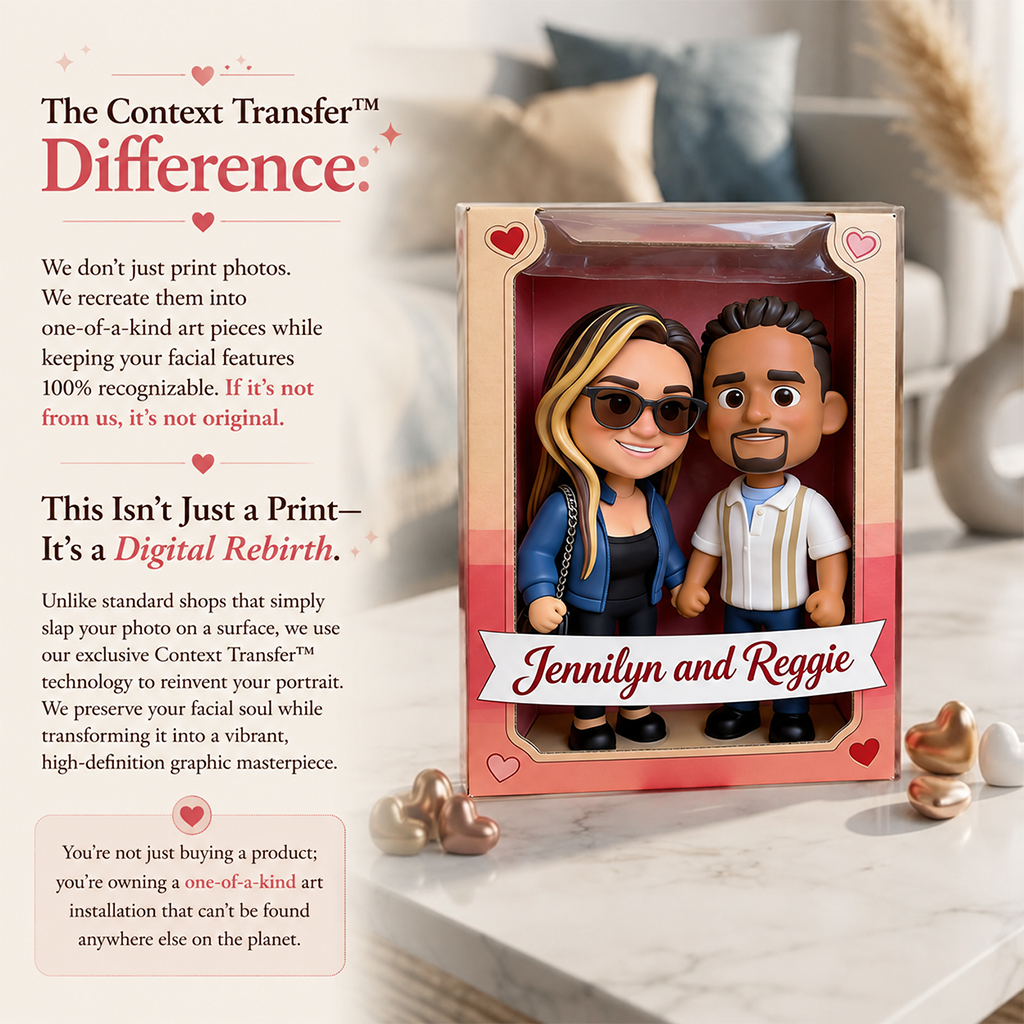 Personalized Chibi Black Couple I Love You Custom Shaped Acrylic Plaque, Romantic Valentine's Anniversary Gift for Partner Desk Home Decor