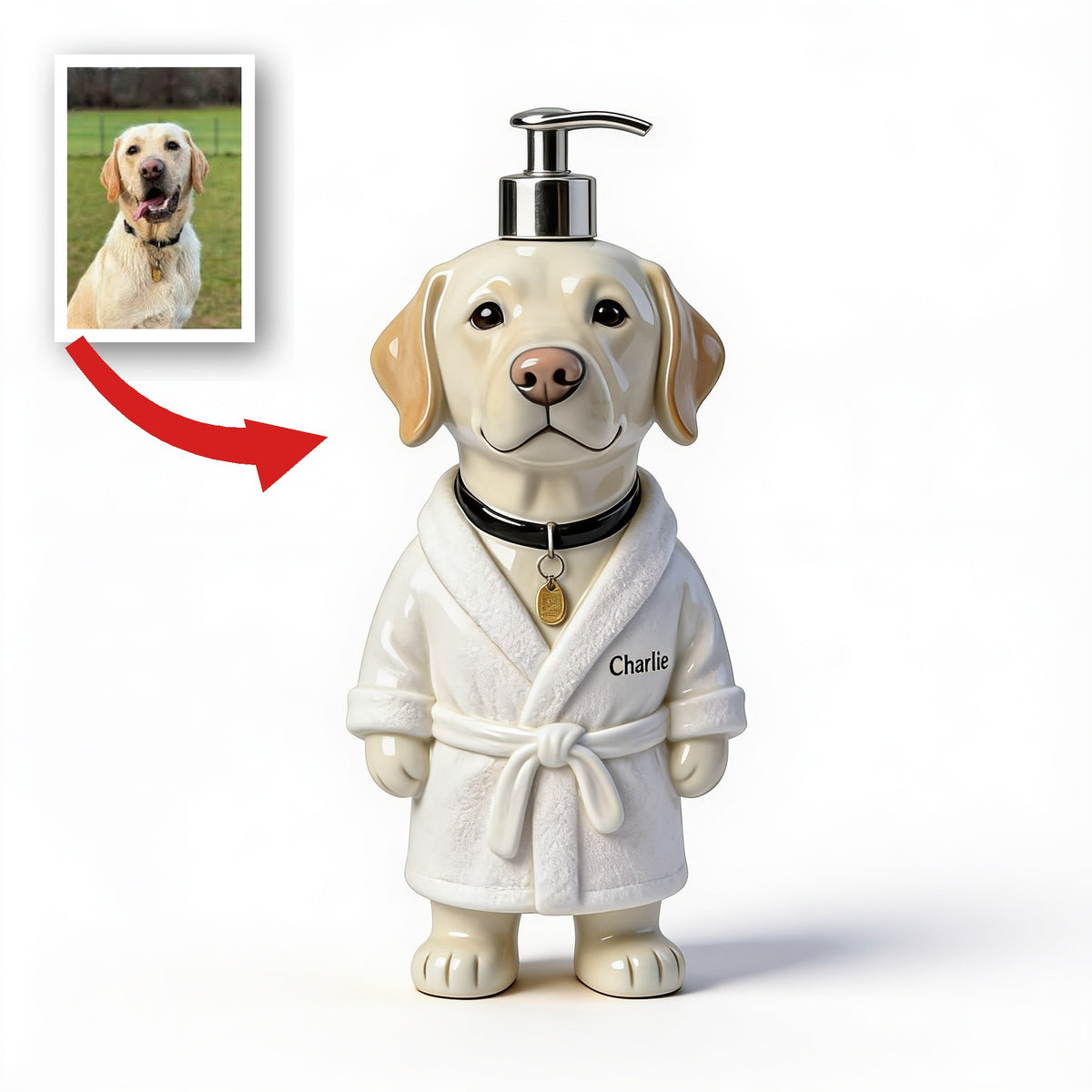 Personalisierter Seifenspender für Labrador Retriever, Geschenk für Tierliebhaber