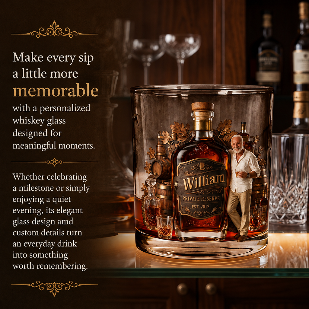 Personalisierte Whiskeygläser für ältere Whiskeyliebhaber - Bourbon Geschenk für Latina Männer