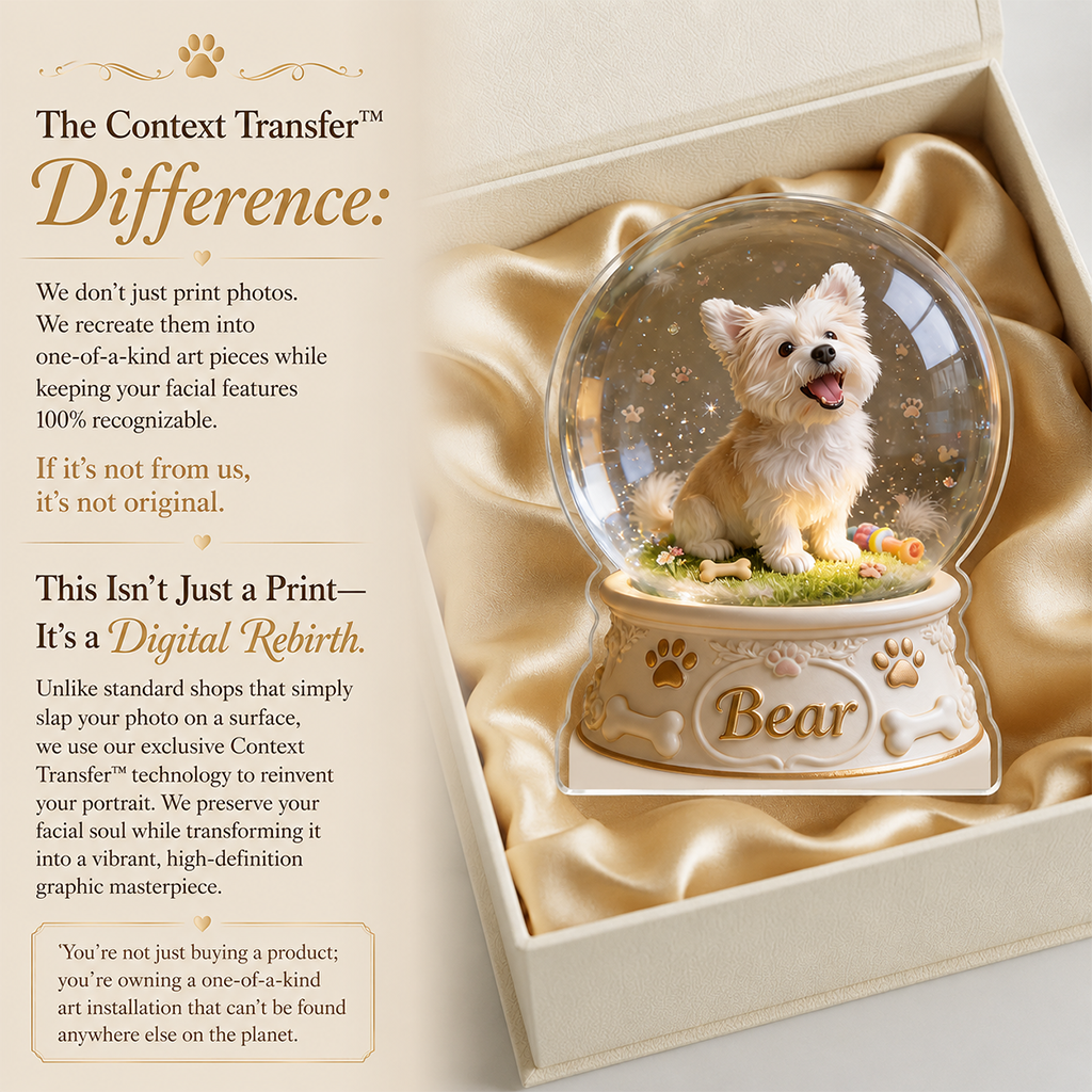 Personalized Short Legged Dachshund Puppy Snow Globe Table Decor Pet Lover Gift