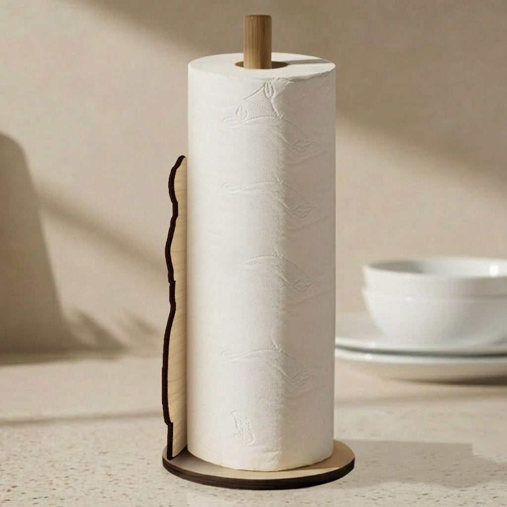 Personalized Yellow Labrador Chef Paper Towel Stand Kitchen Decor Gift