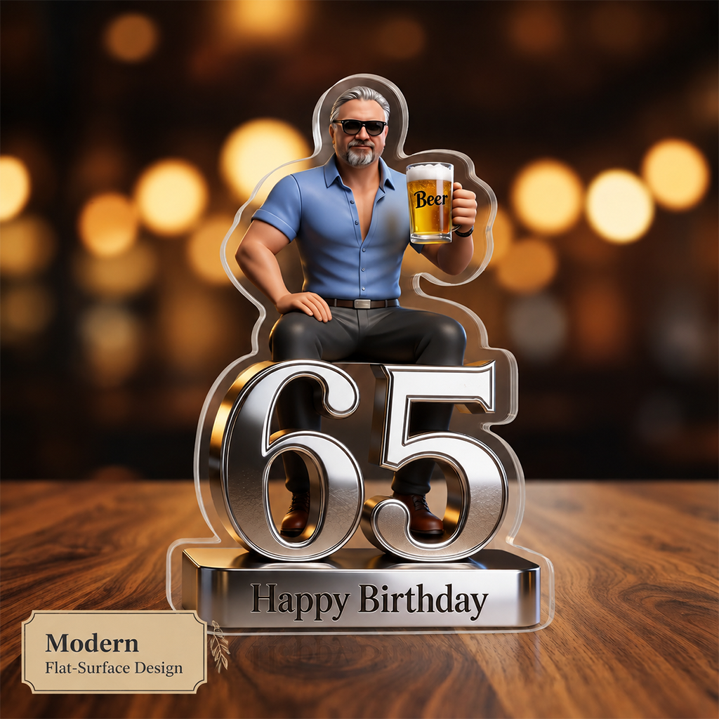 Custom Photo 21st Birthday Woman Shaped Acrylic Plaque Birthday Gift
