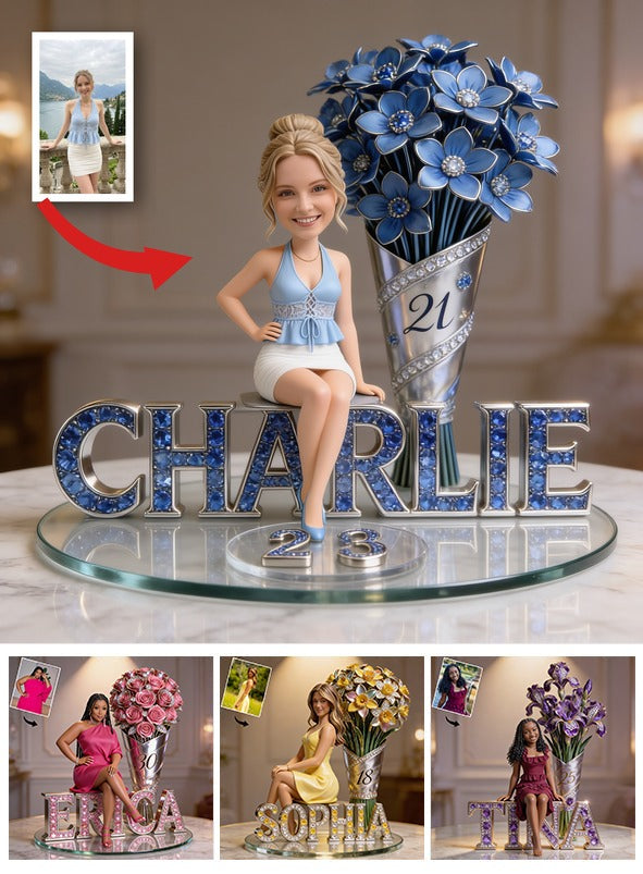 Custom Photo 21st Birthday Woman Custom Shaped Acrylic Plaque, Birthday Gift For Her
