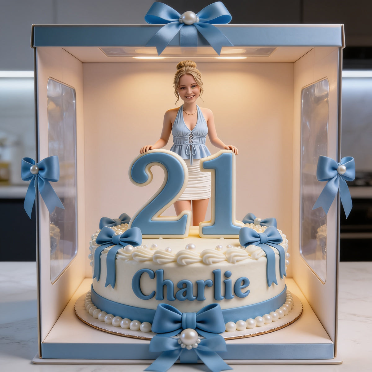 Personalized 21st Birthday Woman Custom Shaped Acrylic Plaque Gift for Her